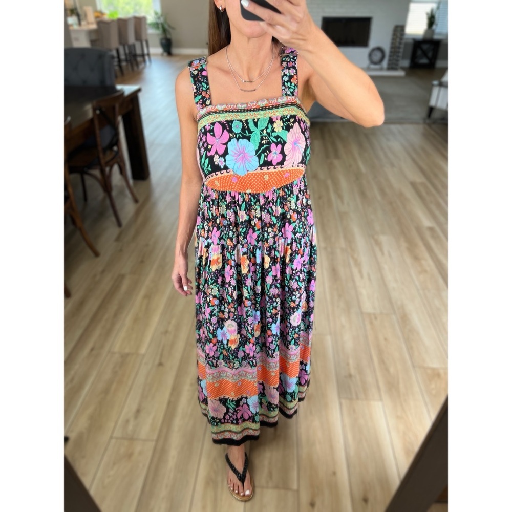 Black Floral Dress - Size Small - Picture 5 of 17